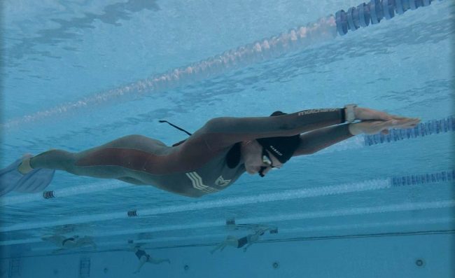 pool training for depth - freediving